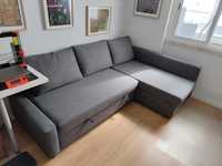 Sofá cama Ikea Friheten cinzento