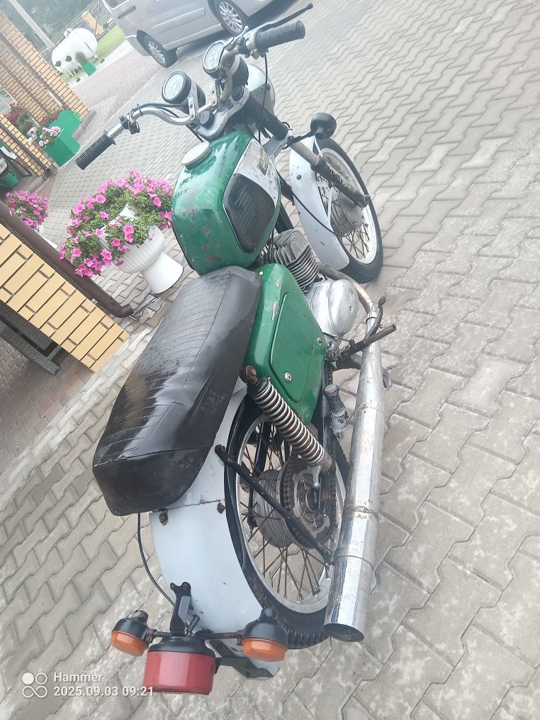 Mz-etz ts paląca jeżdżąca