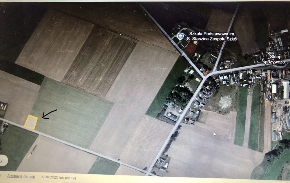 Sprzedam działke. 1000m2