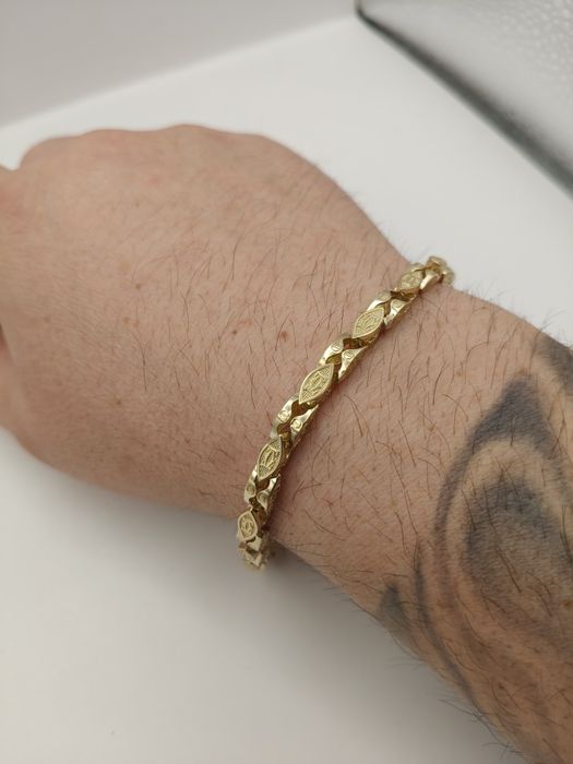 Złota Bransoletka Pr.585 14K 22 cm