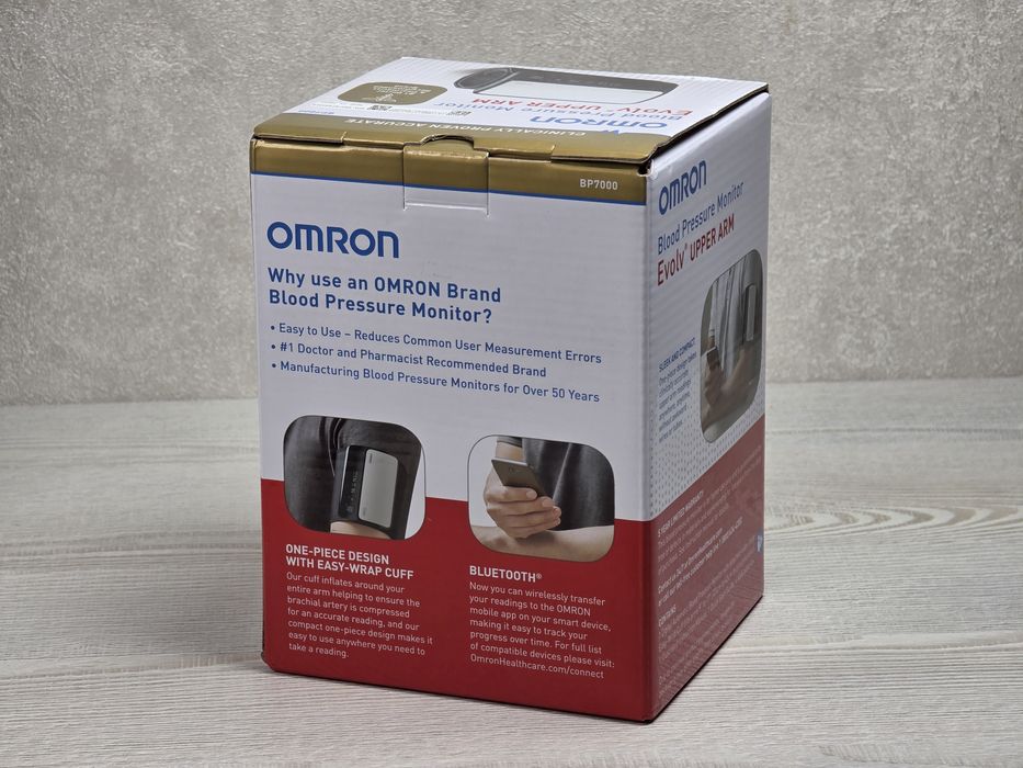 НОВИЙ • Тонометр з Bluetooth Omron Evolv HEM-7600T-Z (BP7000) ОРИГІНАЛ