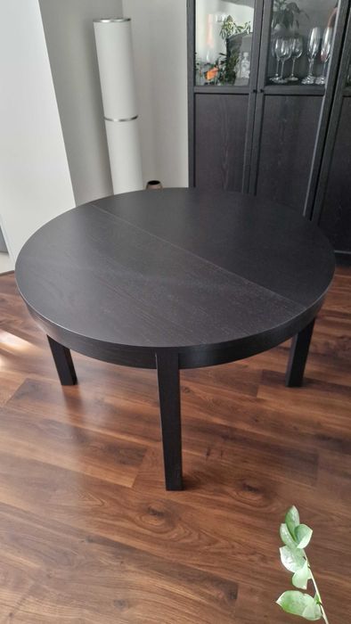 Stół BJURSTA (IKEA) okrągły (115cm) rozkladany (115/165)