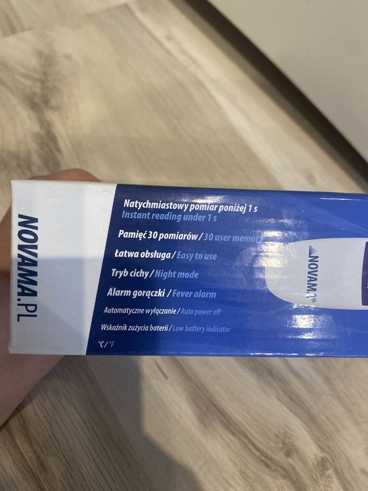 Termometr bezdotykowy Novama błyskawiczny nowy XL