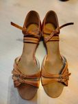 Buty do tańca towarzyskiego 39 40 obcas klocek