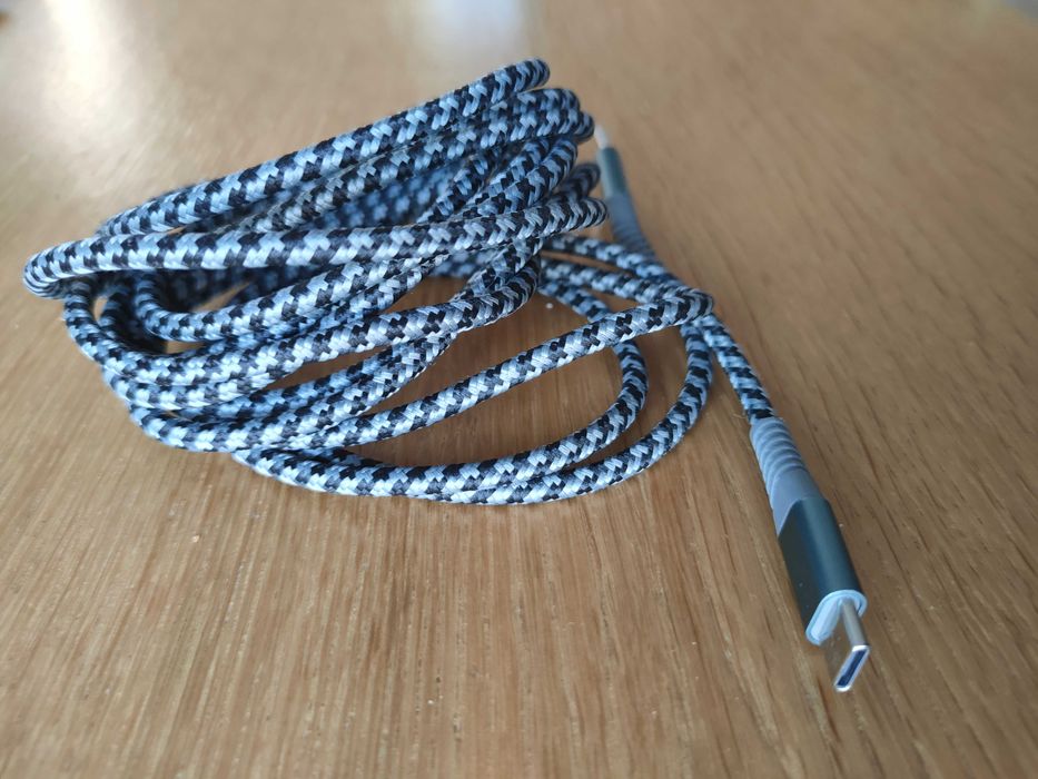 Kabel przewód USB-C do USB-C pleciony 2.5-3m