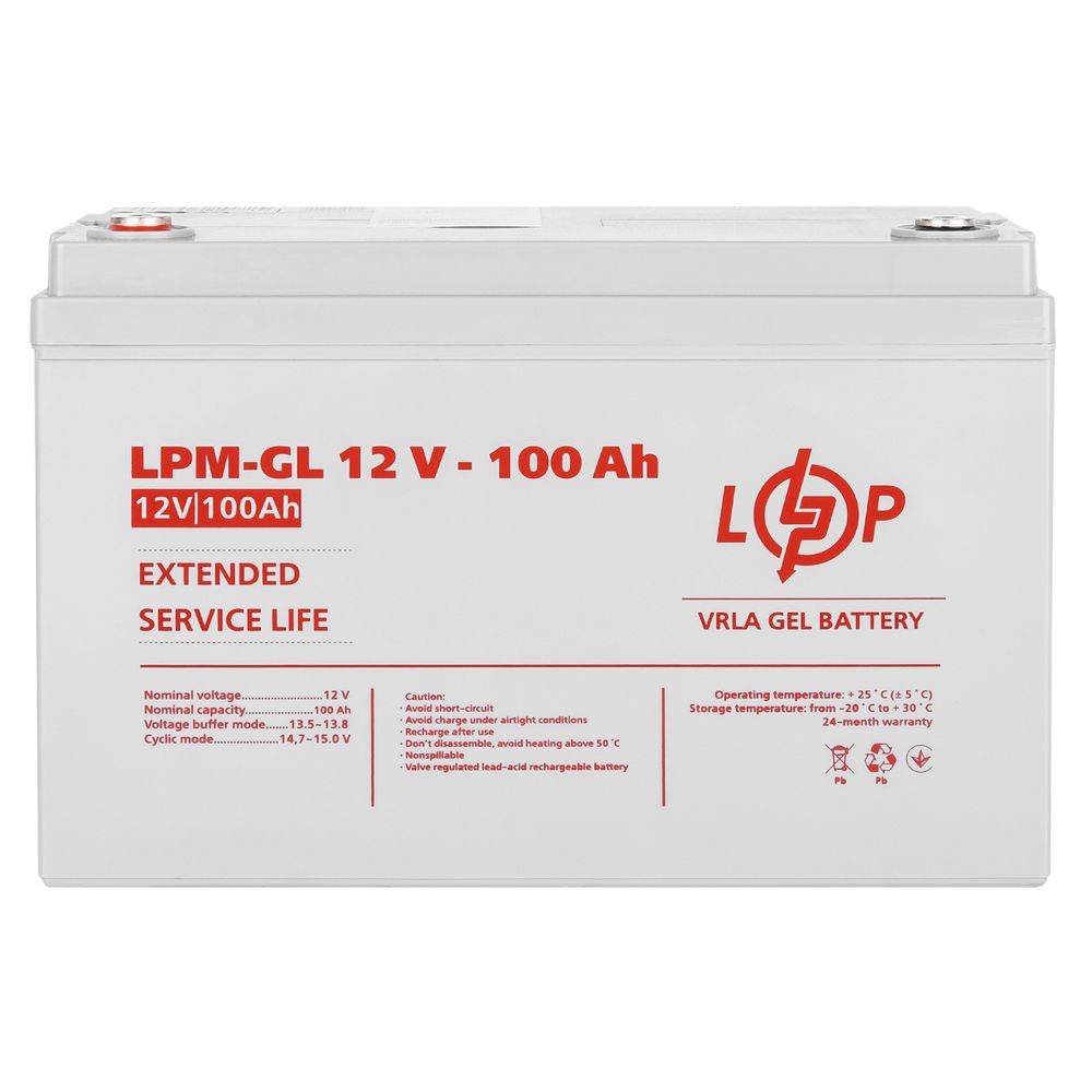 Акумулятор гелевый LPM-GL 12 - 100 AH