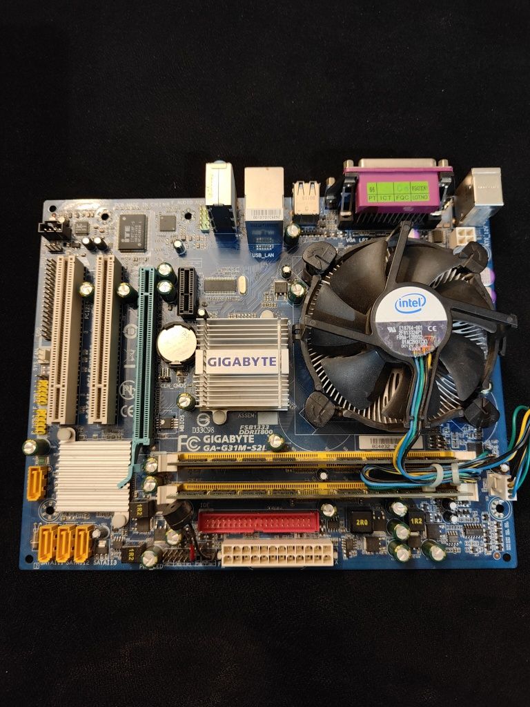 Zestaw retro płyta Gigabyte G31M-S2L+ Intel Pentium E2180 + 2Gb RAM