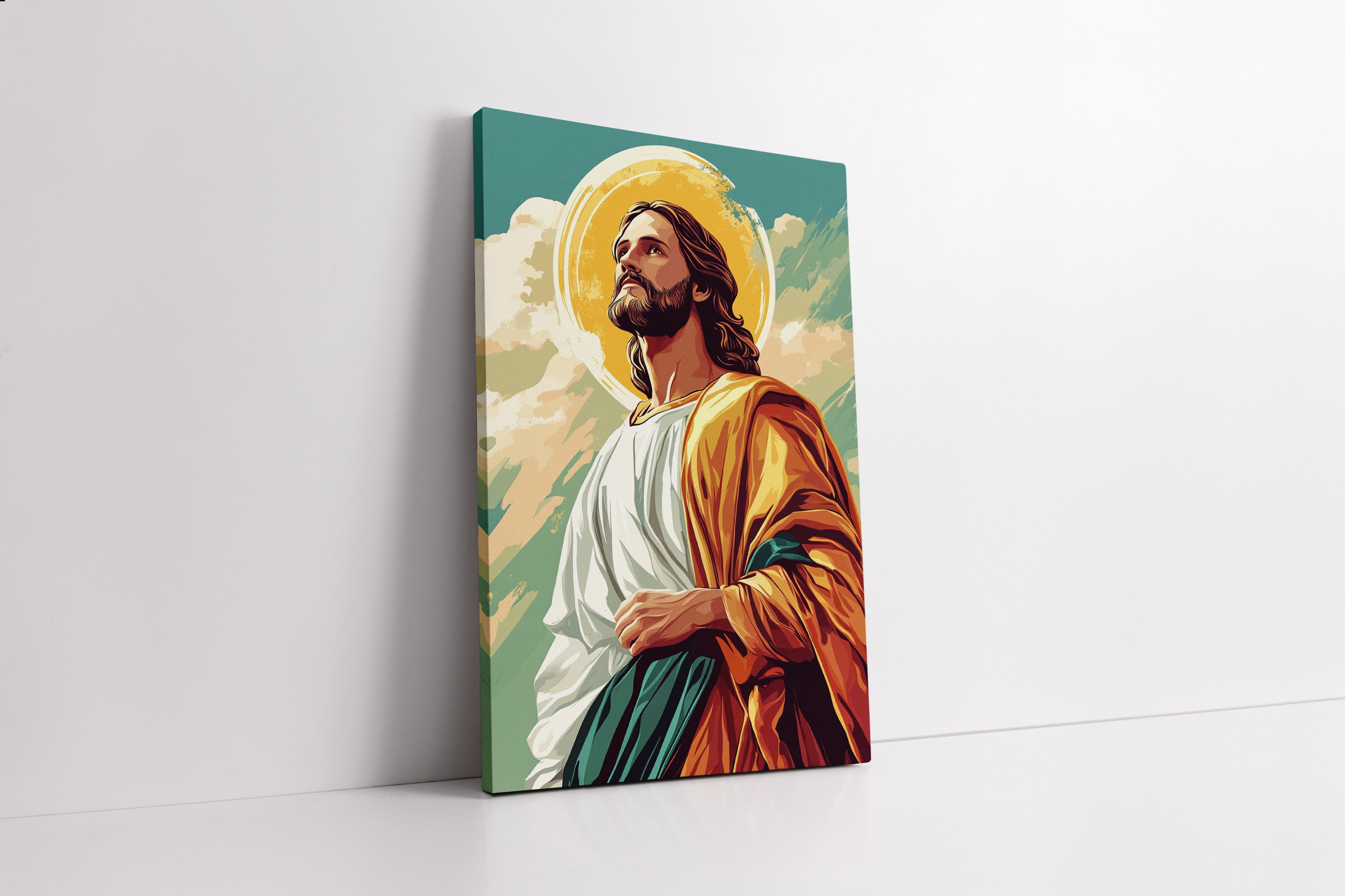 Obraz na płótnie Jezus Chrystus 70x100 prezent dla dzieci i młodzieży
