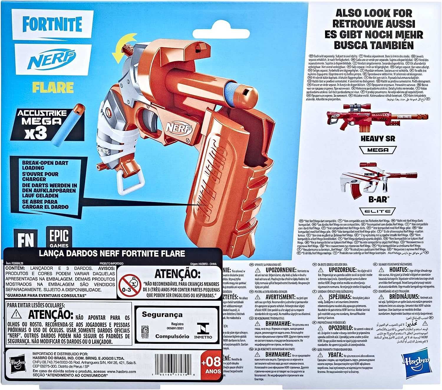 Бластер Нерф Фортнайт Nerf Fortnite Flare Dart Blaster Оригинал