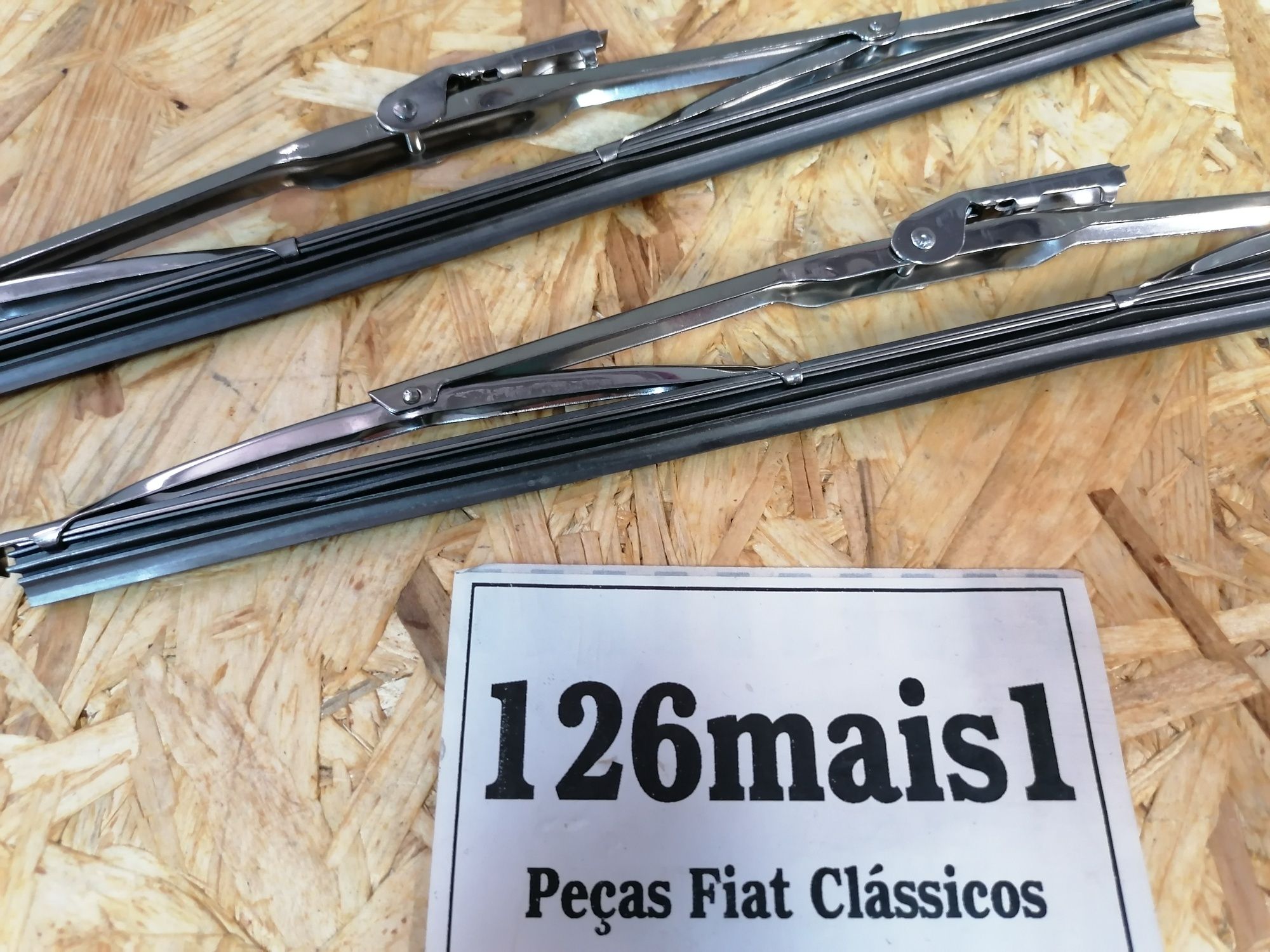 Escovas limpa vidros cromadas classicos Fiat Alfa Romeo Datsun Toyota