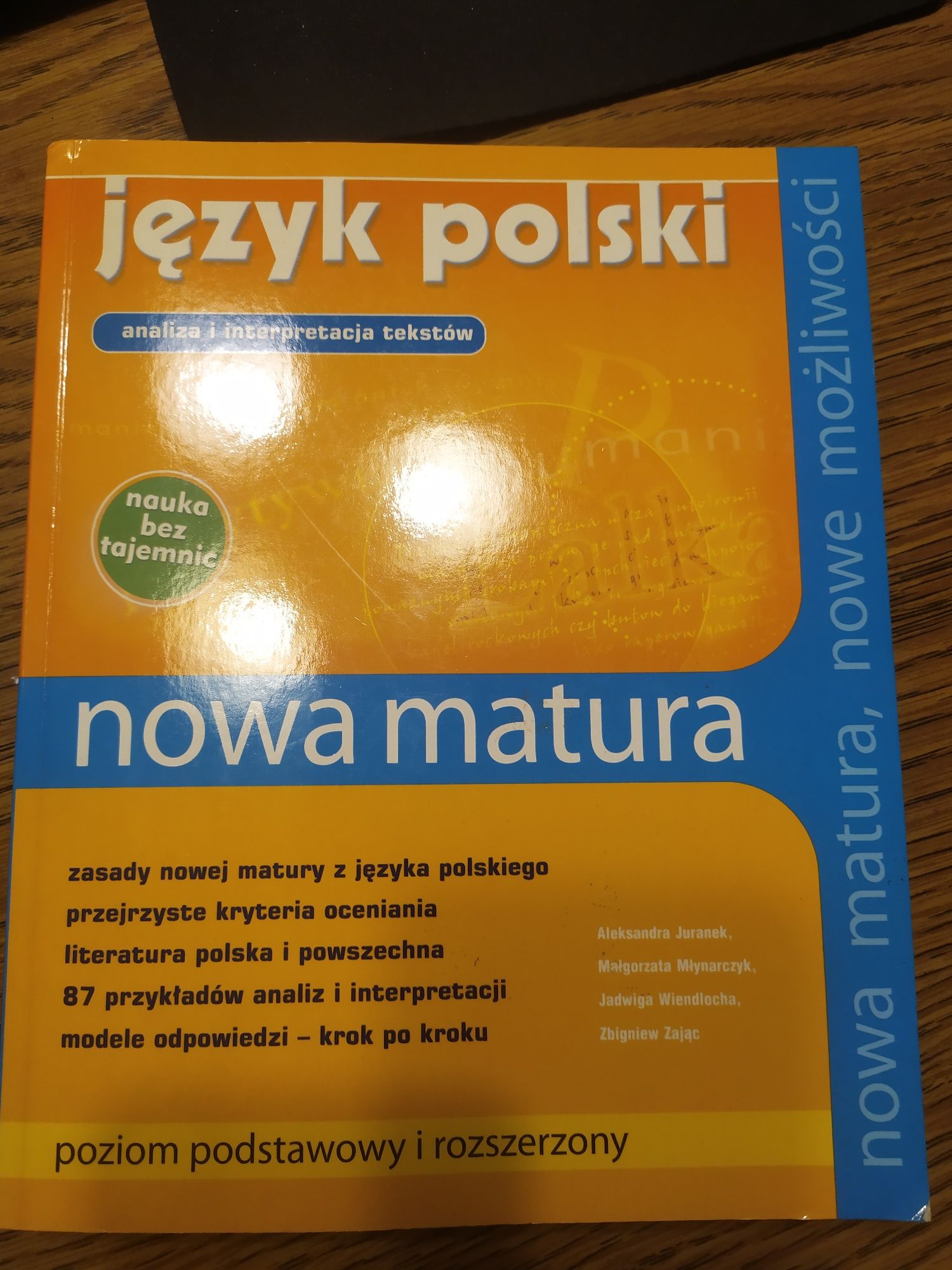 Język polski analiza i interpretacja tekstów owa matura