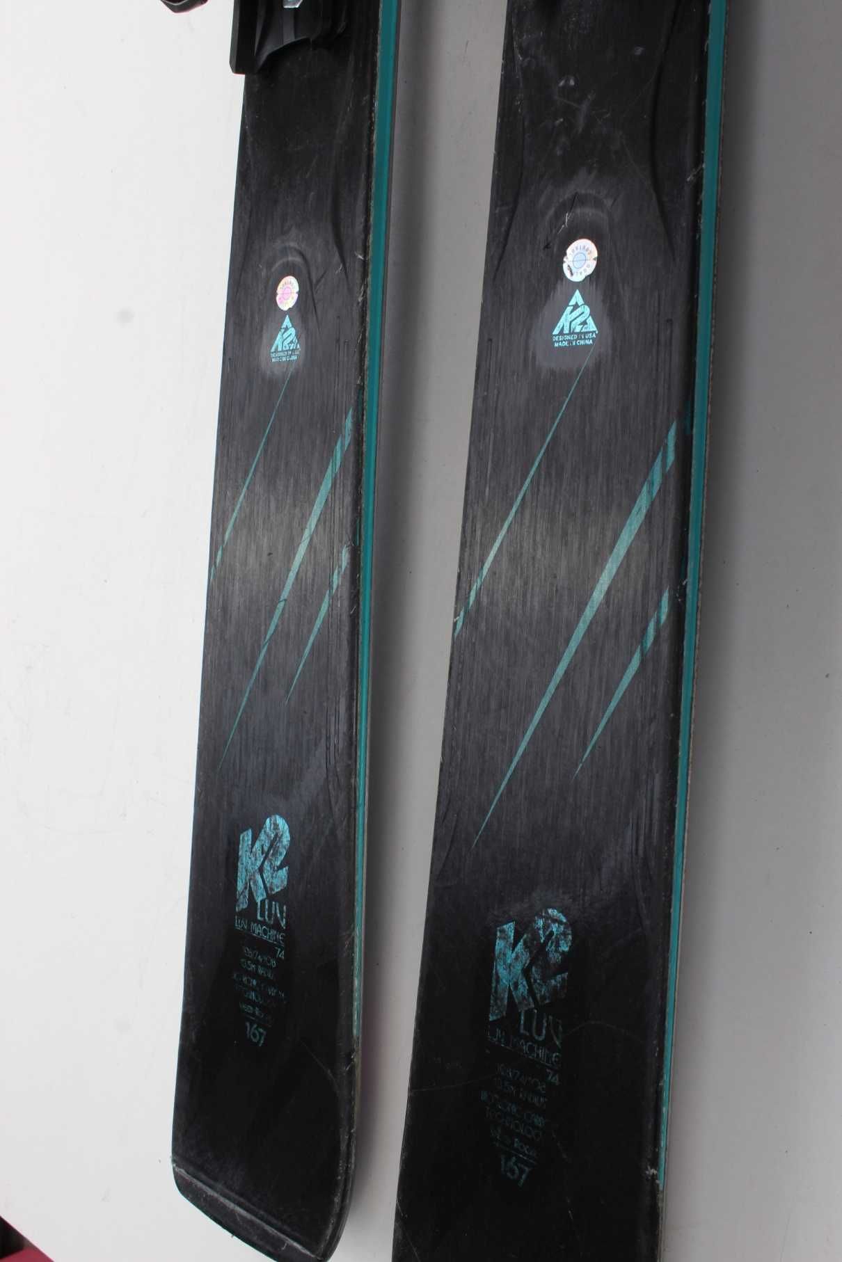 Narty K2 Luv Machine 74 167 cm + Marker 3M 10.0 Gripwalk - 358