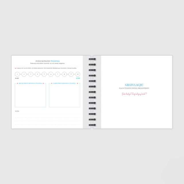 Planer fitness, dziennik diety Bababook Active