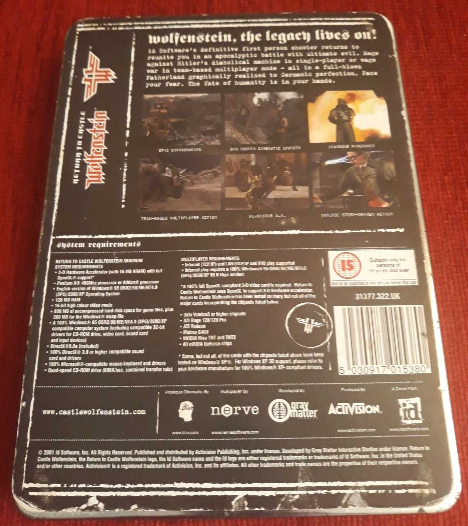 Return to Castle Wolfenstein - Metalowy Mini-Box PC