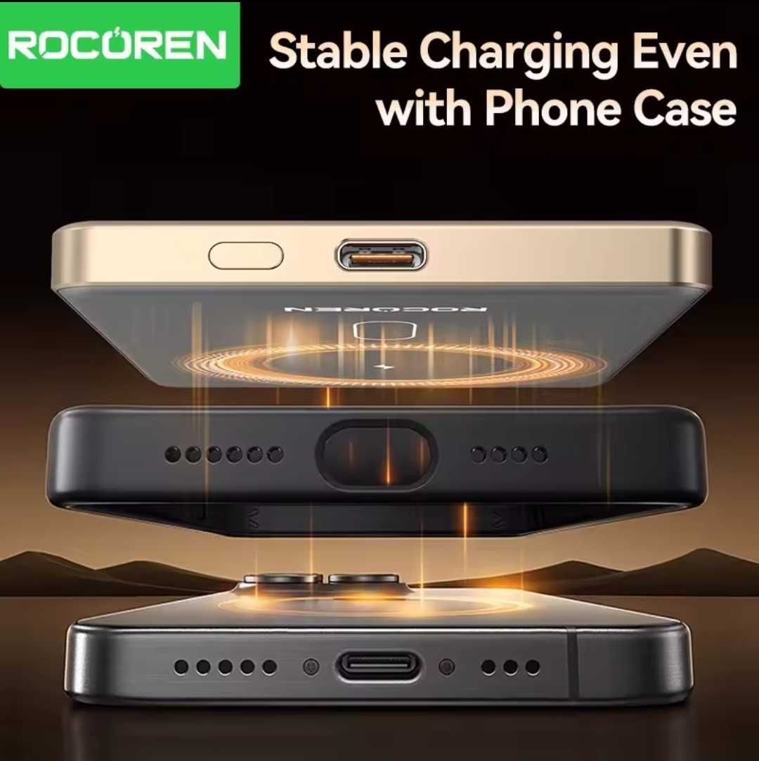 Rocoren PowerBank 5000 mAh Magnetic (швидка зарядка)