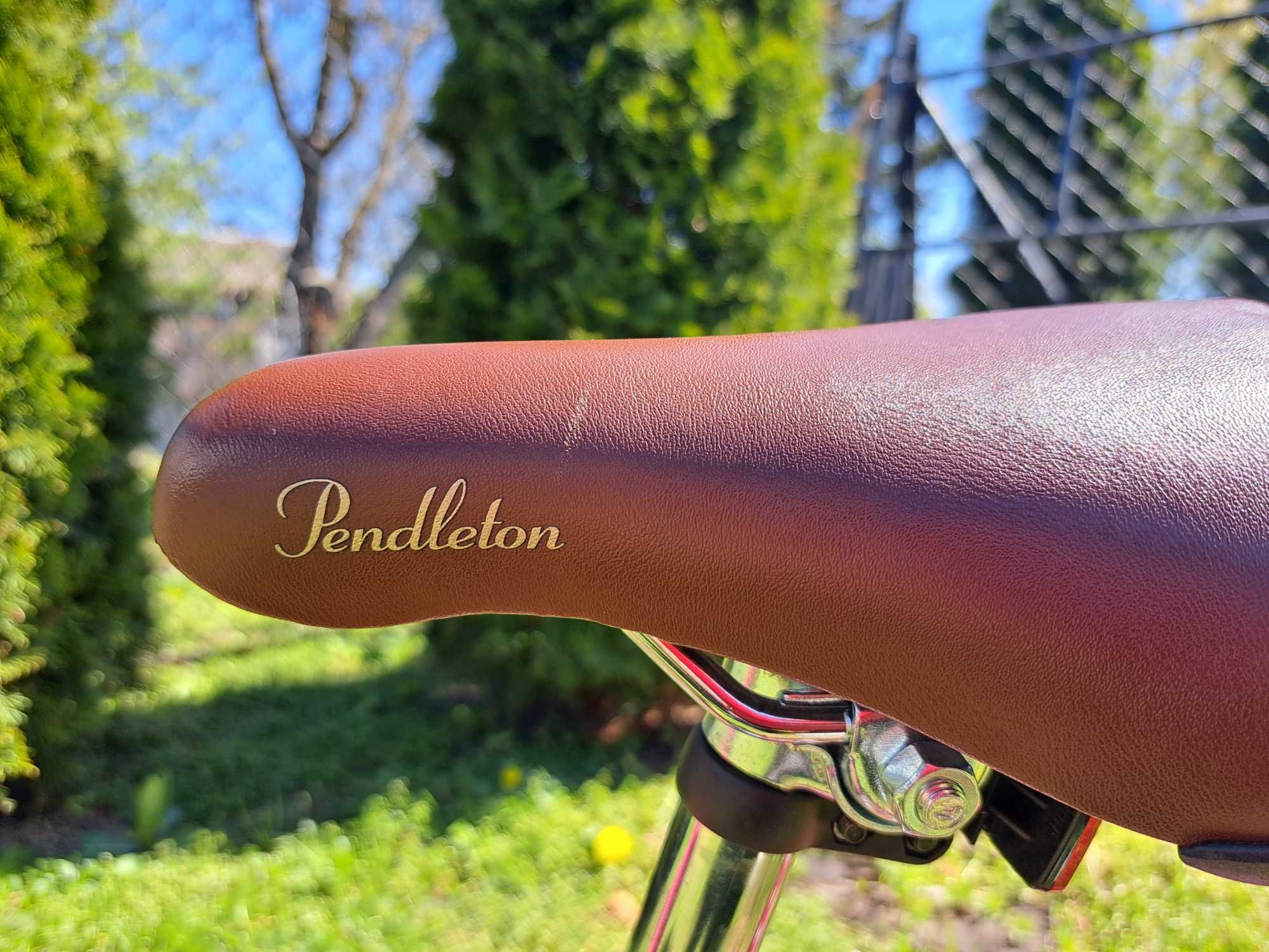 Śliczny rowerek Pendelton 16" retro w groszki z koszyczkiem