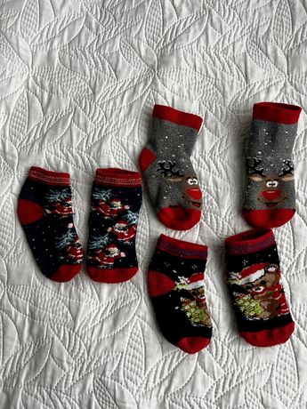 Шкарпетки новорічні.Носки . Для новонароджених. Для немовлят до року
