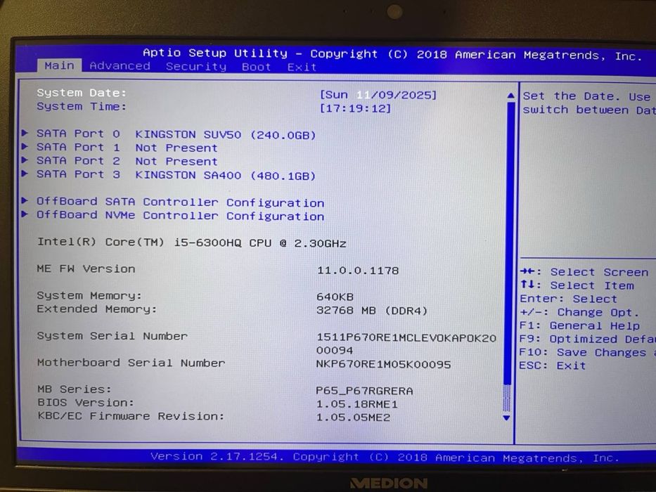 Продам ноутбук Medion Erazer х7841