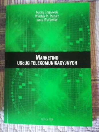 Książka "Marketing uslug telekomunikacyjnych"  M. Czaplewski