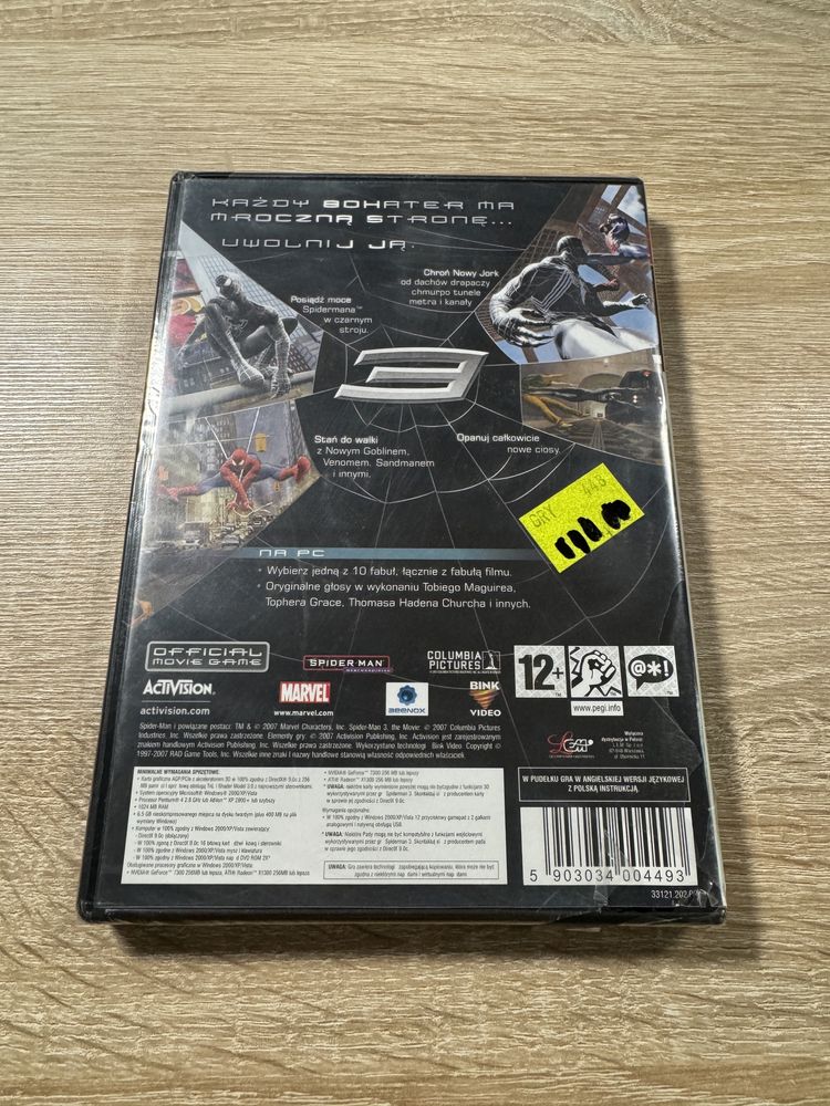 Spider-Man 3 - gra PC Activision NOWA Folia