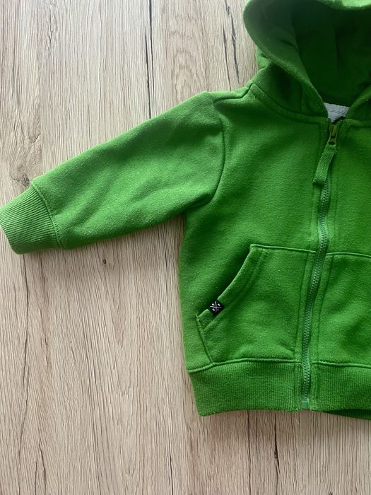 Bluza na zamek sweterek niemowlę chłopięca Reserved 68 zielona