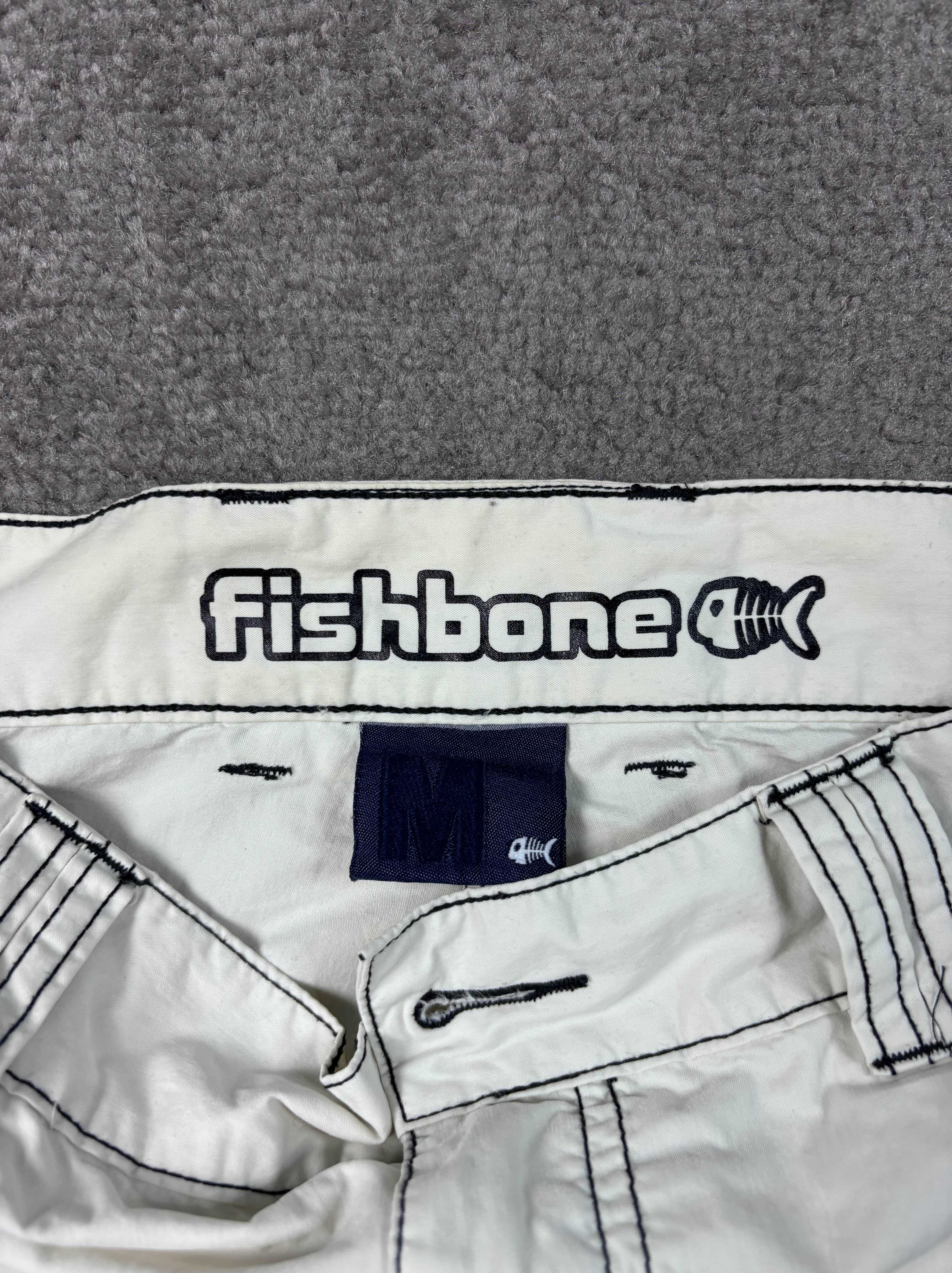 Spodnie Fishbone M Gear Cargo Beżowe Regulowane Kieszenie