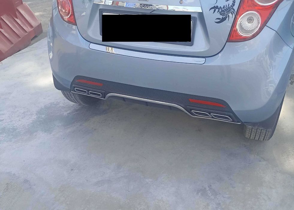 Накладка дифузор заднього бампера для Ravon R2, Chevrolet Spark