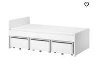 SLÄKT Ikea 90x200 łóżko rama NOWE złożone