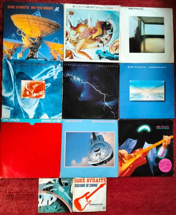 Vinil: Dire Straits, LPs e singles