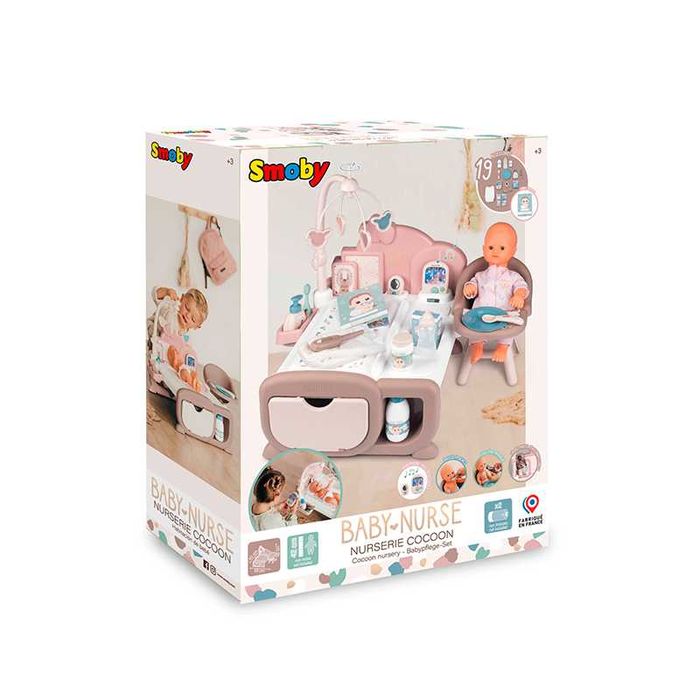 Ігровий центр "Бебi Ньорс Пудра. Дитяча кімната" звук 220379 Smoby
