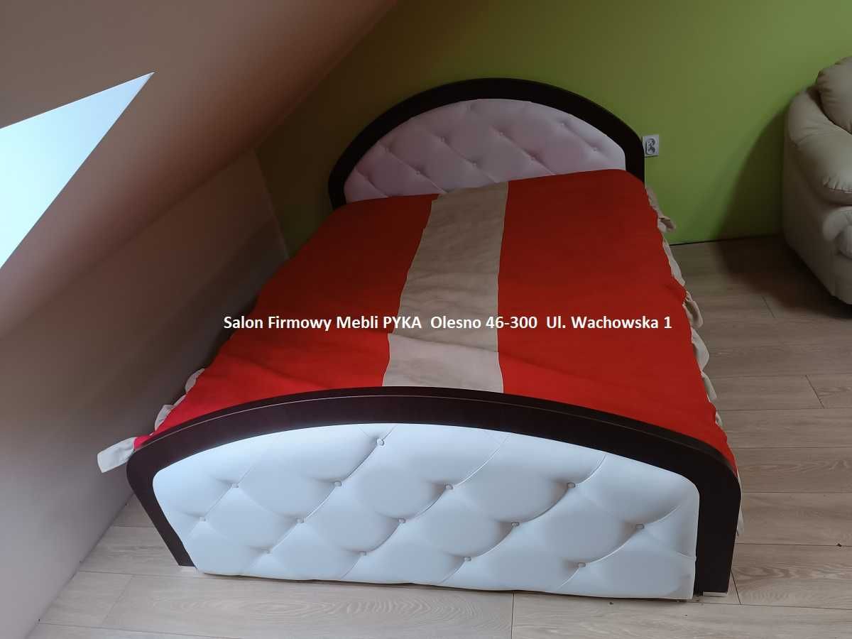 Łóżko PIKOWANE Podwójne 160x200cm -PRODUCENT Outlet MP -50%