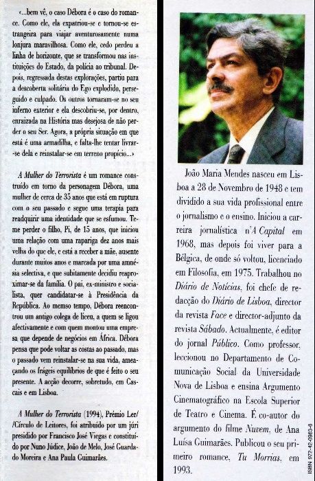 Montra de literatura portuguesa