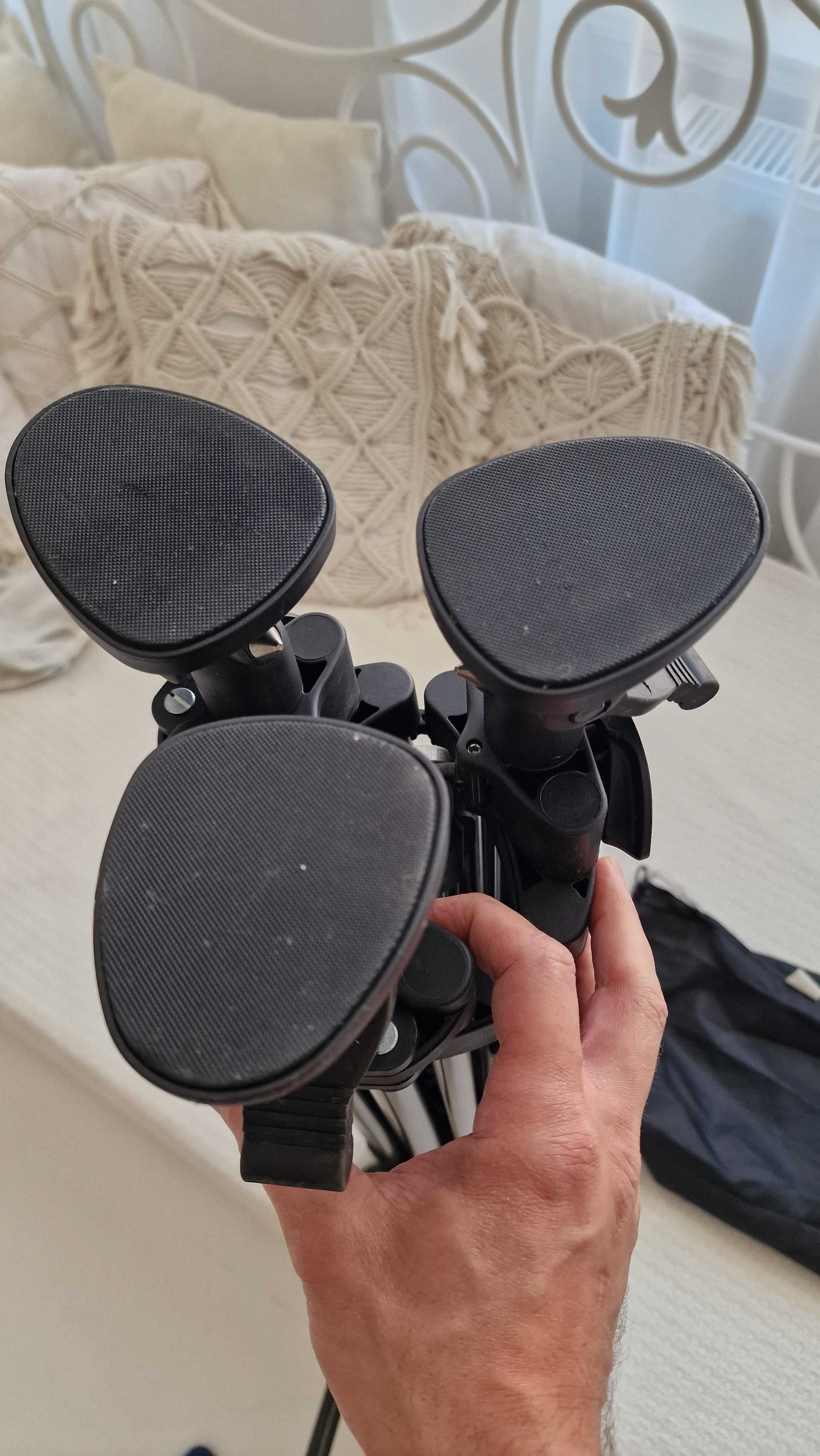 Statyw video Manfrotto 546B + głowica MVH502A - stan idealny