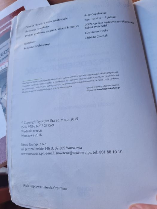 Podręcznik plus zeszyt ćwiczeń przedsiębiorczość na czasie nowa era