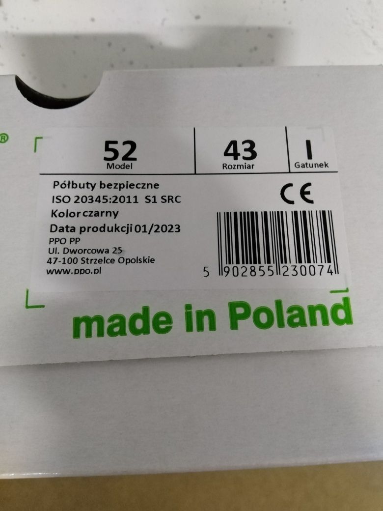 Obuwie robocze rozm 43