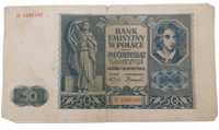 Stary Banknot kolekcjonerski Polska 50 zł 1941