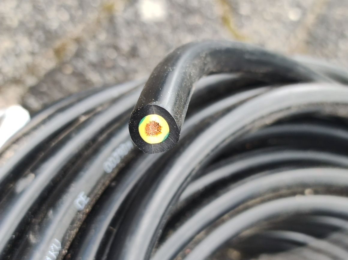 Kabel uziemienia linka NYY-J (1x6 mm²) (UV) z podwójną izolacją 35m