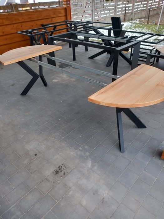 Stół okrągły rozkladany 300cm. Jesion, dąb