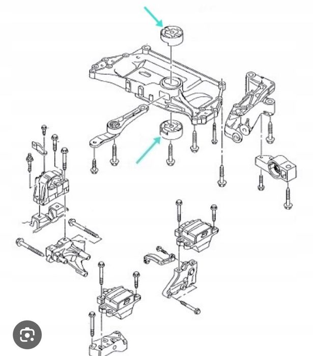 Съемник подушки двигателя VAG VW Audi Seat Skoda