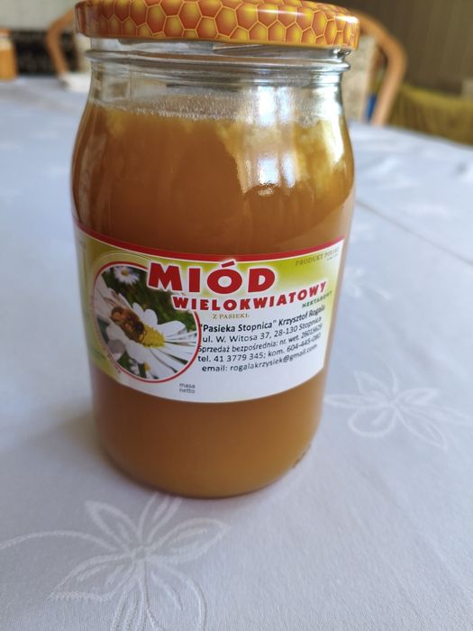 Naturalny miód wielokwiatowy z własnej pasieki