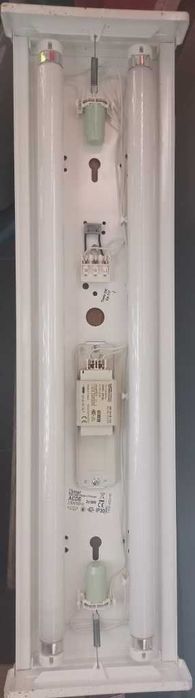 candeeiro | fluorescente | teto | 2 lâmpadas