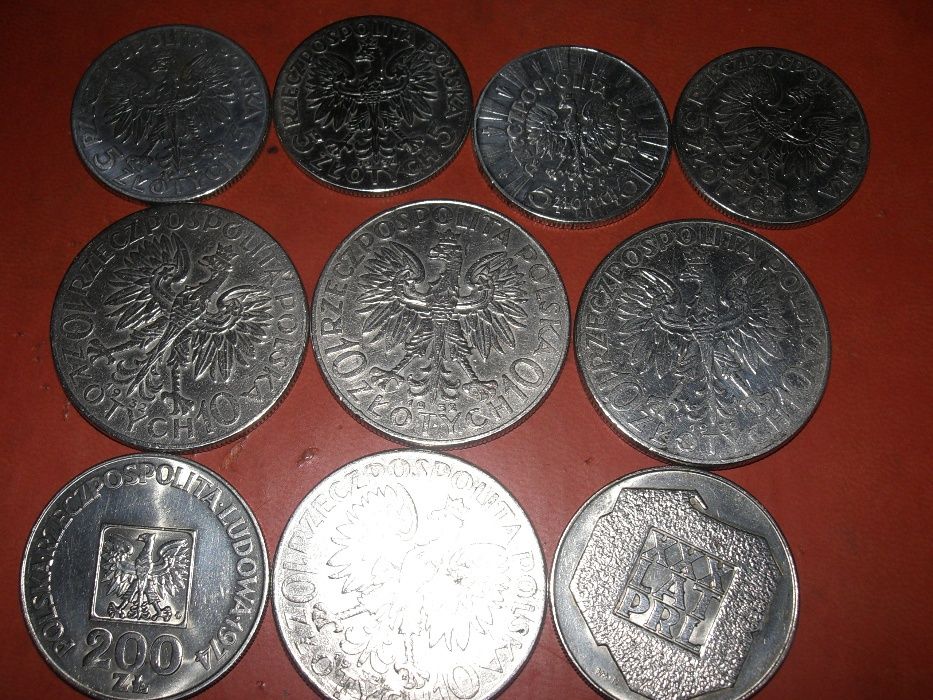 Монеты довоенная Польша  Ядвига  2-5 10 злотих  оригиналы все серебро