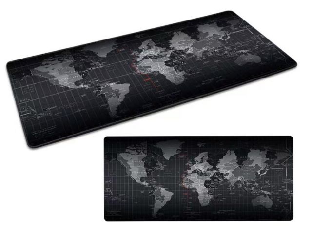 podkładka pod mysz klawiaturę dla graca mapa świata duża 80x30 cm