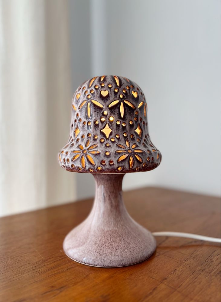 Lampka ceramiczna  grzybek