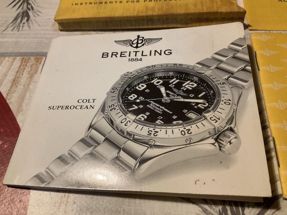 Documentos para relógio BREITLING Colt Superocean