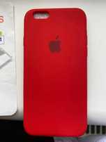 Новий чохол iPhone 6s, силікон, червоний.