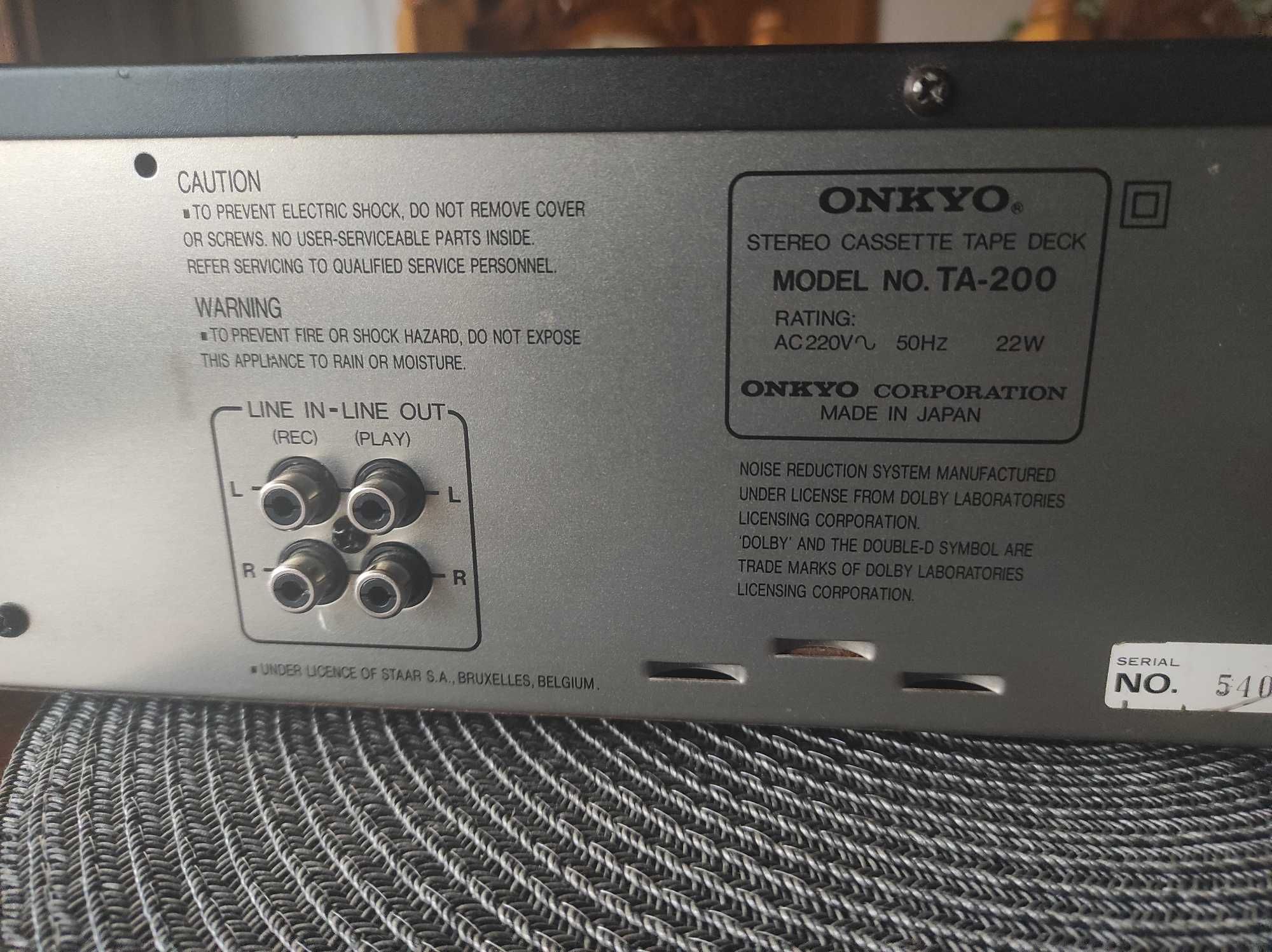 Magnetofon ONKYO TA-200