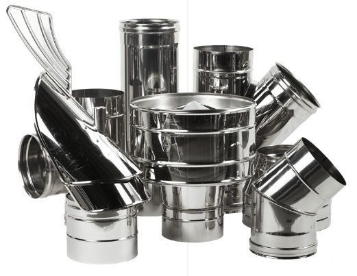 Труба димохідна Д-180, 200, 150, 130, 250 Нерж оц