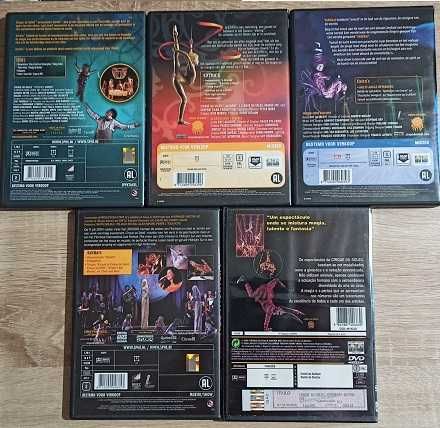 Coleções Cirque du Solei 9 DVDs-Pipi das Meias Altas 18 DVDs