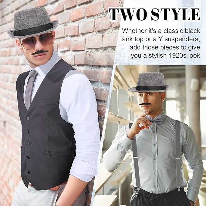 Męski Kostium Gangstera Lata 1920 na Halloween Strój Rozmiar XL
